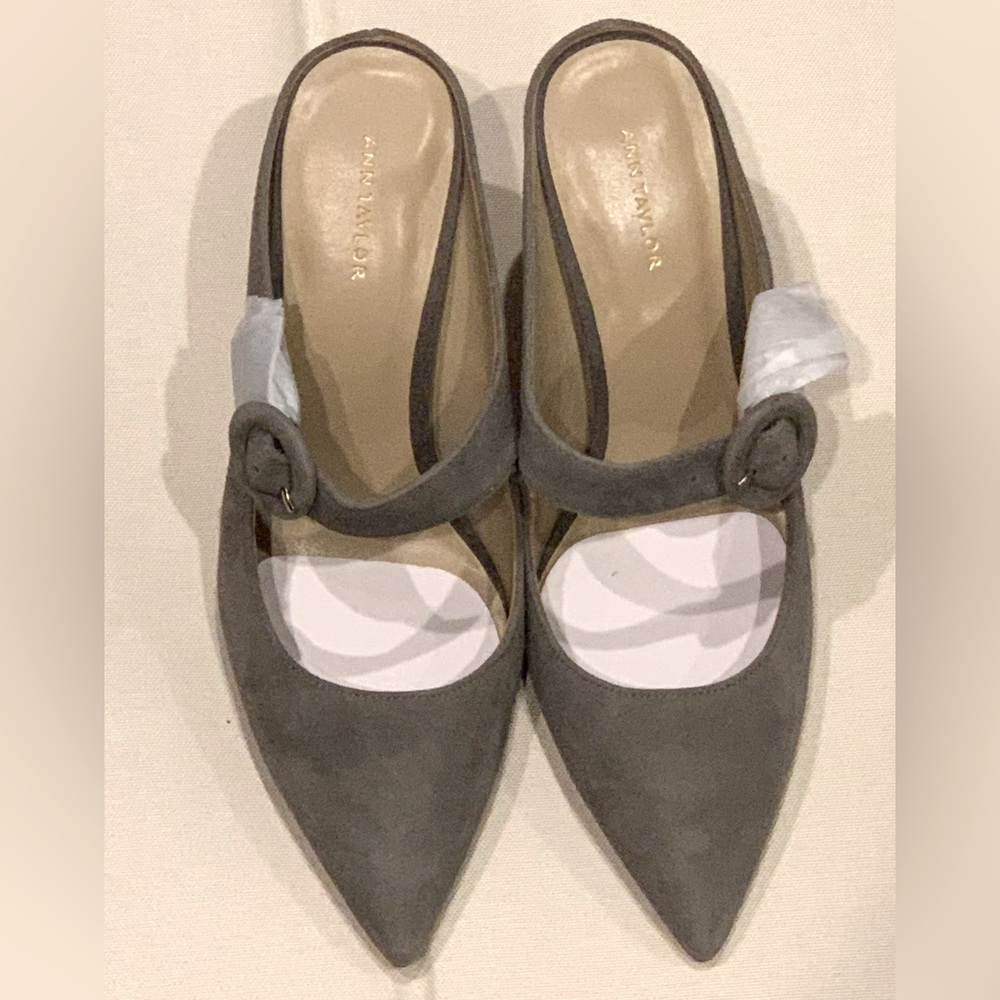 Ann Taylor Blaine Buckle Mule Pump